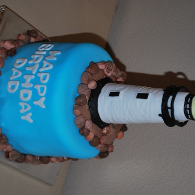 Lighthouse Birthday Cake