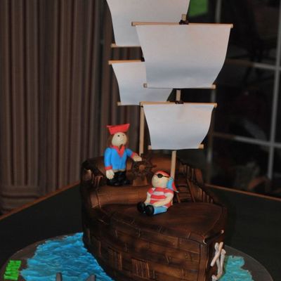 Pirate Ship Cake