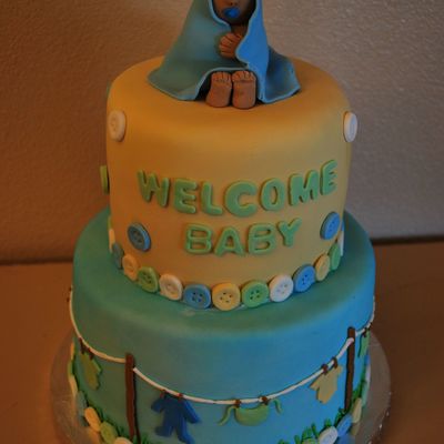Clothes Line Cake