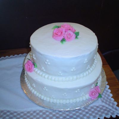 Simple Bridal Shower Cake