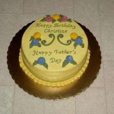 Shared Father's Day/birthday Cake