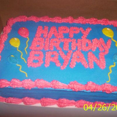 Balloon Birthday Cake