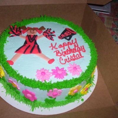 Cheer Leader Birthday Cake
