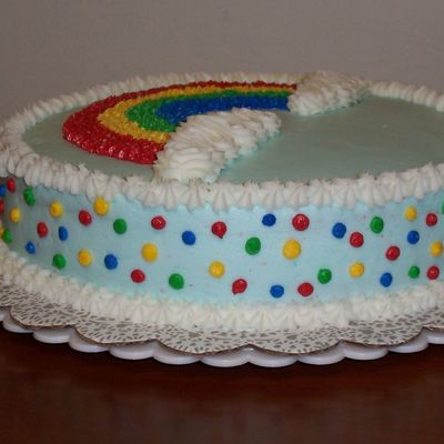 First Rainbow Cake