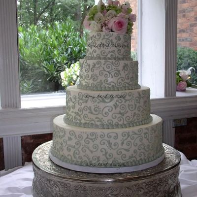 Green Scroll Wedding