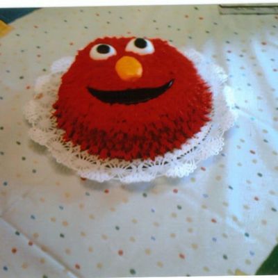 Elmo Smash Cake