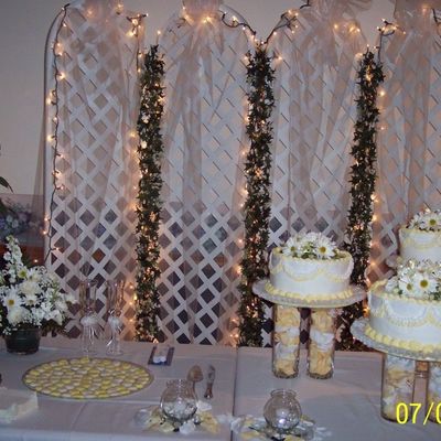 Daisy - White Rose Summer Wedding Cake