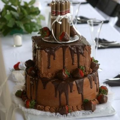 Chocolate Groom's Cake: My Son's - June 2007