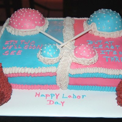 Baby Shower Rattle Cake