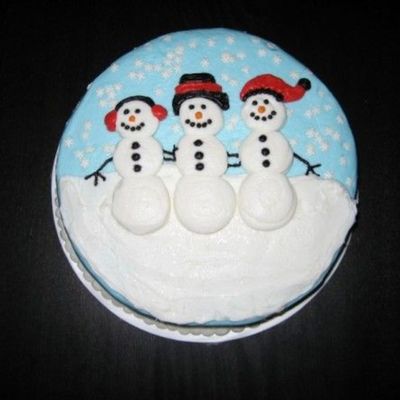 Snowman Cake