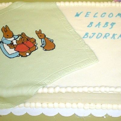 Peter Rabbit Shower Cake