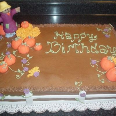 Autumn Birthday Cake