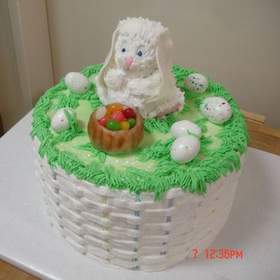 Easter Basket With Bunny