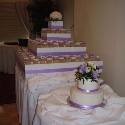 Lilac And White Wedding
