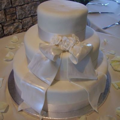 White Sash Cake