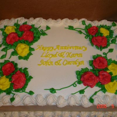 Simple Anniversary Cake