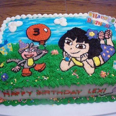 Dora Birthday Cake