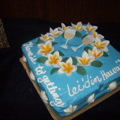 Plumeria Lei Cake