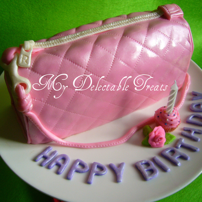 Pink Purse Cake