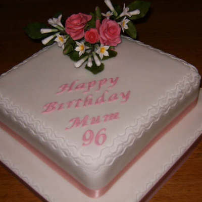 Preety Pink Flower Cake