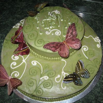 Butterfly Bridal Shower Cake