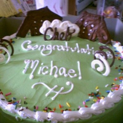 Chef Graduation Cake