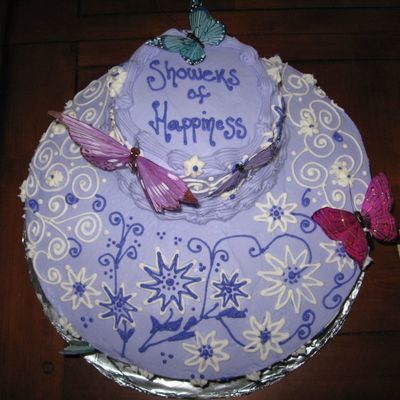 Purple Shower Cake
