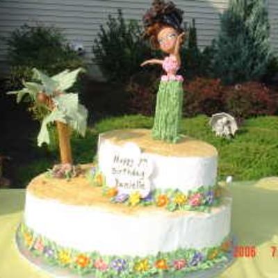 Luau Birthday Cake