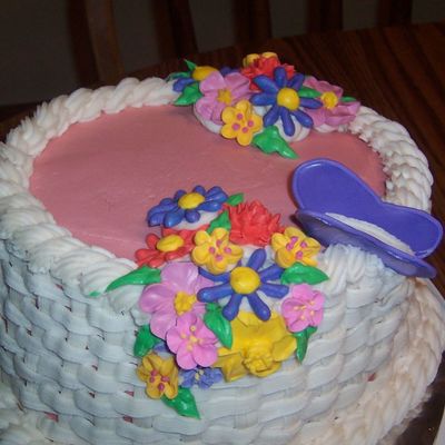 Butterfly And Flowers