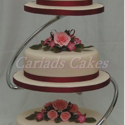 Oval Shaped Wedding Cake