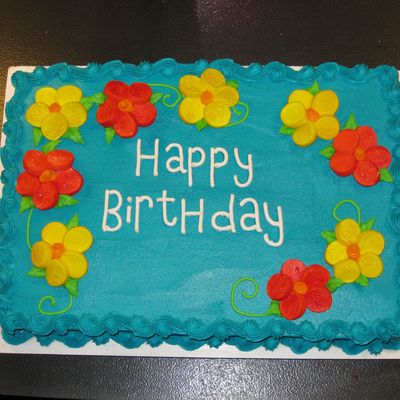 Tropical Birthday Cake