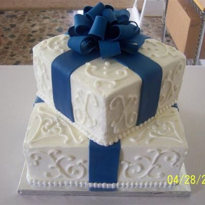Blue And White Wedding