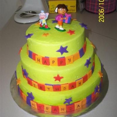 Dora Star Catcher Cake