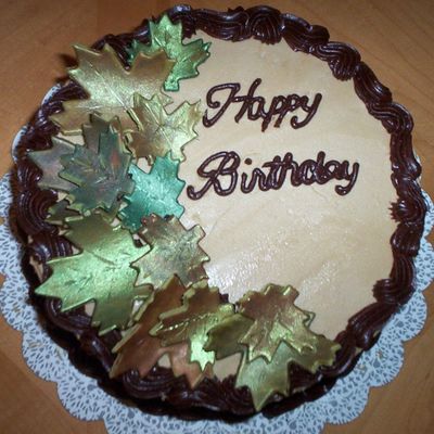 Fall Leaves For Dad's Birthday