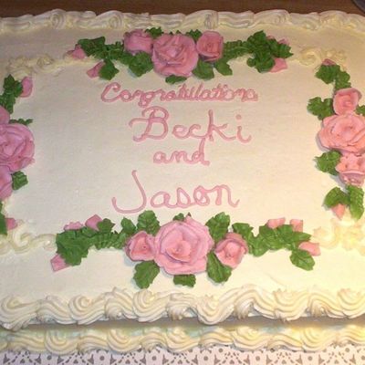 Becki & Jason's Sheet Cake