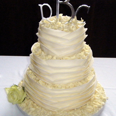 Wrapped Wedding Cake