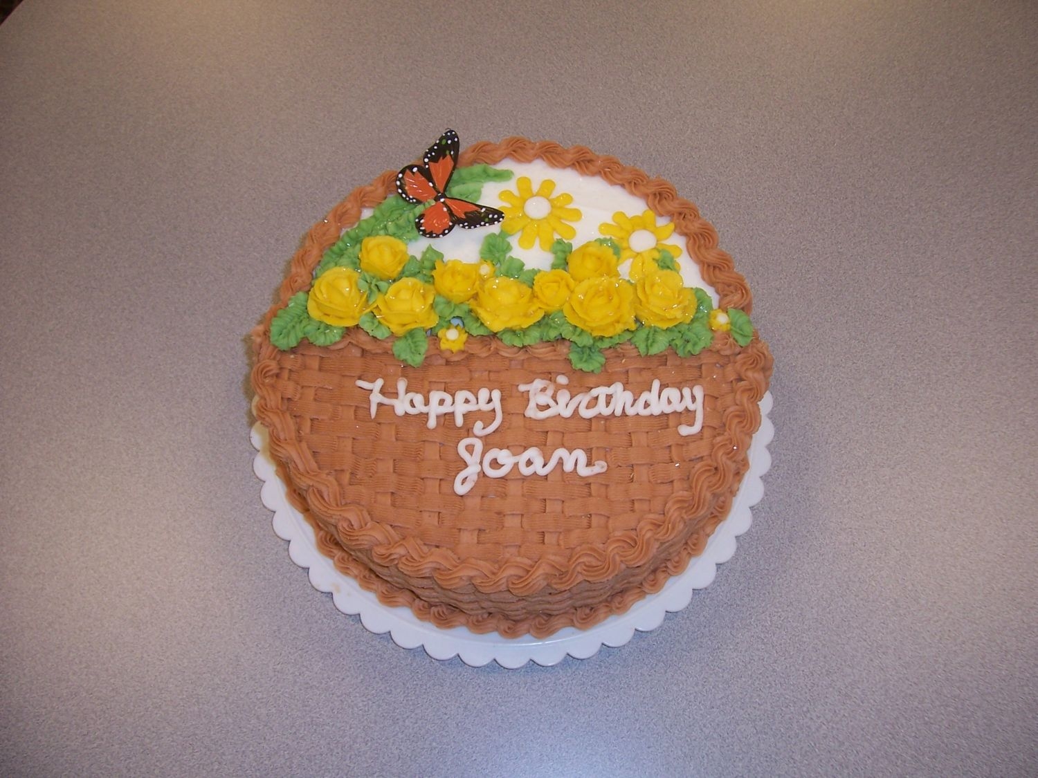 Flowers And Butterfly