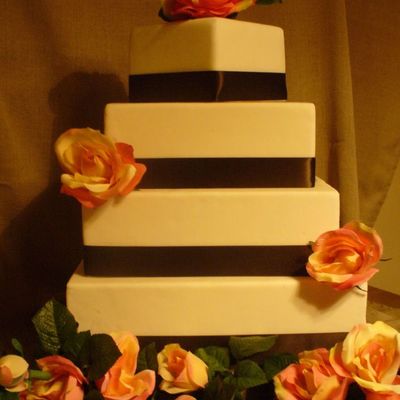 Square Wedding Cake