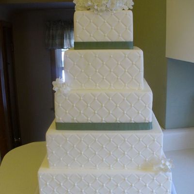 Square Wedding Cake
