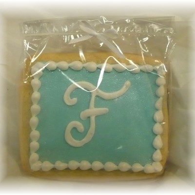 Monogram Cookie ~ Fondant