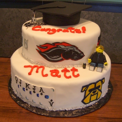 My Godson's Grad Cake
