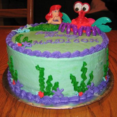 Ariel Birthday Cake