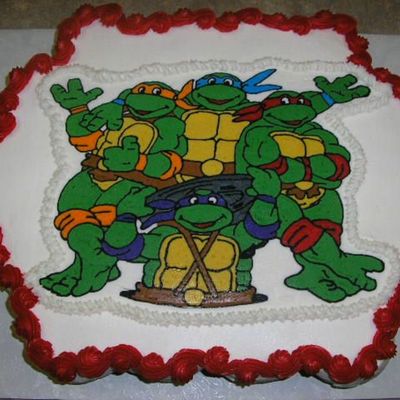 Ninja Turtles Cupcake Cake