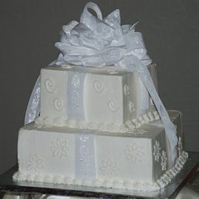 Square Wedding Cake