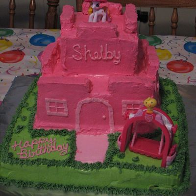 My Little Pony Castle Cake