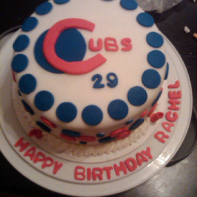 Chicago Cubs Birthday Cake