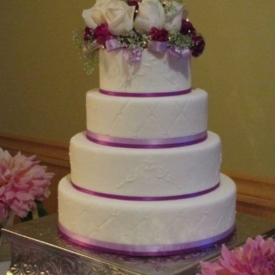 Purple & White