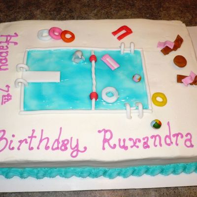 Swimming Pool Cake