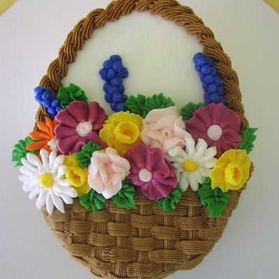 Basket With Flowers