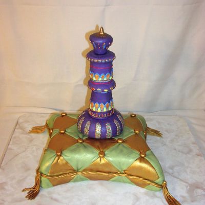 I Dream Of Jeannie Bottle On Pillow